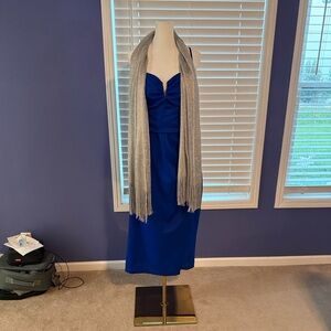 B Darlin Cobalt Blue Midi Dress